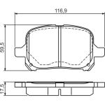 Bosch Bremsbelagsatz 0 986 424 639 Bosch Bremsbelagsatz 0 986 424 639