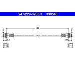 ATE Bremsschlauch 24.5229-0265.3 ATE Bremsschlauch 24.5229-0265.3
