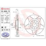 12 481 035M Bremsscheibe VA Brembo Max 09.8689.75
