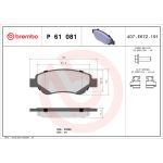 BREMBO Bremsklötze VA P 61 081 BREMBO Bremsklötze VA P 61 081