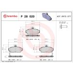 BREMBO Bremsklötze VA P 28 020 BREMBO Bremsklötze VA P 28 020