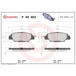 BREMBO Bremsklötze HA P 49 053 BREMBO Bremsklötze HA P 49 053
