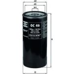 OC 46 MAHLE Ölfilter OC 46, Anschraubfilter, Höhe 171,5 mm – u. a. für Porsche 928 – OE Nummer 92810720102 - l OC 46 MAHLE Ölfilter OC 46, Anschraubfilter, Höhe 171,5 mm – u. a. für Porsche 928 – OE Nummer 92810720102 - l