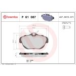 BREMBO Bremsklötze HA P 61 087 BREMBO Bremsklötze HA P 61 087