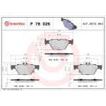 BREMBO Bremsklötze HA P 78 026 BREMBO Bremsklötze HA P 78 026