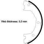 Handbremsbacken Iveco Daily 96 91059000 Handbremsbacken Iveco Daily 96 91059000