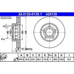 ATE Bremsscheibe 24.0125-0139.1