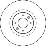 Bremsscheibe Peugeot S. 308 07- 2.0Hdi DF4962S Bremsscheibe Peugeot S. 308 07- 2.0Hdi DF4962S