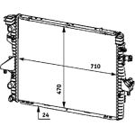 Kühler, Motorkühlung CR 585 000P Kühler, Motorkühlung CR 585 000P
