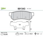 Valeo Bremsbelagsatz 601343 Valeo Bremsbelagsatz 601343