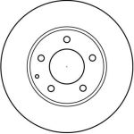 Bremsscheibe Mazda P. Xedos-9 DF4012 Bremsscheibe Mazda P. Xedos-9 DF4012