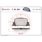 BREMBO Bremsklötze HA P 83 063 BREMBO Bremsklötze HA P 83 063