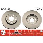 TRW Bremsscheibe VW T5 03 DF4308S TRW Bremsscheibe VW T5 03 DF4308S