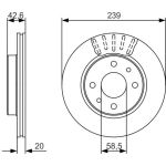 Bosch Bremsscheibe 0 986 479 082 Bosch Bremsscheibe 0 986 479 082