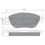 TX 12-483 TOMEX brakes Bremsbelagsatz, Scheibenbremse TX 12-483 TX 12-483 TOMEX brakes Bremsbelagsatz, Scheibenbremse TX 12-483