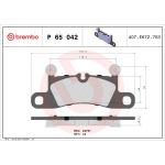 BREMBO Bremsklötze HA P 65 042 BREMBO Bremsklötze HA P 65 042