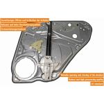 VAICO V10-3054 Fensterheber hinten links, ohne Motor, mit Trägerplatte, elektrisch VAICO V10-3054 Fensterheber hinten links, ohne Motor, mit Trägerplatte, elektrisch