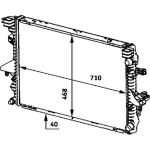 MAHLE Kühler, Motorkühlung CR 583 000P MAHLE Kühler, Motorkühlung CR 583 000P