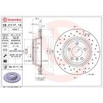BREMBO Bremsscheibe 09.C117.1X BREMBO Bremsscheibe 09.C117.1X
