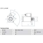 Bosch Starter 0 986 022 910 Bosch Starter 0 986 022 910