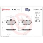 BREMBO Bremsklötze HA P 50 117 BREMBO Bremsklötze HA P 50 117