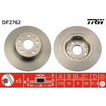 Bremsscheibe Alfa S. 166 2.0-3 DF2762 Bremsscheibe Alfa S. 166 2.0-3 DF2762