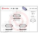 BREMBO Bremsklötze HA P 30 120 BREMBO Bremsklötze HA P 30 120