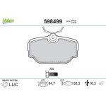 Valeo Bremsbelagsatz 598499 Valeo Bremsbelagsatz 598499