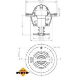 NRF Kühlmittelthermostat 725126 NRF Kühlmittelthermostat 725126