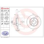 17 481 011 Bremsscheibe VA 08.4177.10 17 481 011 Bremsscheibe VA 08.4177.10