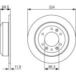 Bosch Bremsscheibe Hinterachse 0 986 479 598 Bosch Bremsscheibe Hinterachse 0 986 479 598