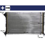 MAHLE Kühler, Motorkühlung CR 1447 000S MAHLE Kühler, Motorkühlung CR 1447 000S
