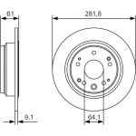 Bremsscheibe 0 986 479 A91 Bremsscheibe 0 986 479 A91