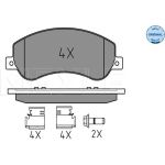 MEYLE Bremsbelagsatz VW Amarok 10 252448418 MEYLE Bremsbelagsatz VW Amarok 10 252448418