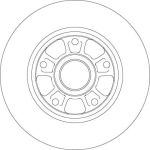 TRW Bremsscheibe Hinterachse DF6182 TRW Bremsscheibe Hinterachse DF6182