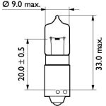 H21W 24V.21W.BAY9s Lampe 24356CP