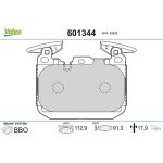 Valeo Bremsbelagsatz 601344 Valeo Bremsbelagsatz 601344