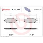 BREMBO Bremsklötze VA P 24 086 BREMBO Bremsklötze VA P 24 086
