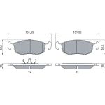 Bosch Bremsbelagsatz 0 986 469 070