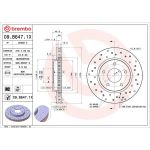 Bremsscheibe VA Xtra 09.B647.1X