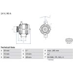 Bosch Lichtmaschine 0 986 049 980 Bosch Lichtmaschine 0 986 049 980