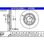ATE Bremsscheibe 24.0124-0266.1
