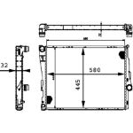Kühler, Motorkühlung CR 458 000P Kühler, Motorkühlung CR 458 000P