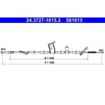 ATE Handbremsseil 24.3727-1615.2 ATE Handbremsseil 24.3727-1615.2