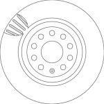 Bremsscheibe Vw T. Golf 5 DF4754 Bremsscheibe Vw T. Golf 5 DF4754