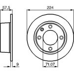 Bremsscheibe HA 0 986 478 604 Bremsscheibe HA 0 986 478 604