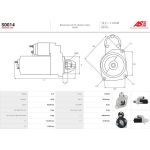 S0014 AS-PL Anlasser (Starter) 12 V 1,7 kW 9 Zähne S0014