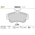 Valeo Bremsbelagsatz 598543 Valeo Bremsbelagsatz 598543