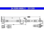 ATE Bremsschlauch 24.5295-0680.3 ATE Bremsschlauch 24.5295-0680.3
