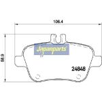 Japanparts Bremsbeläge PP-0501AF Japanparts Bremsbeläge PP-0501AF